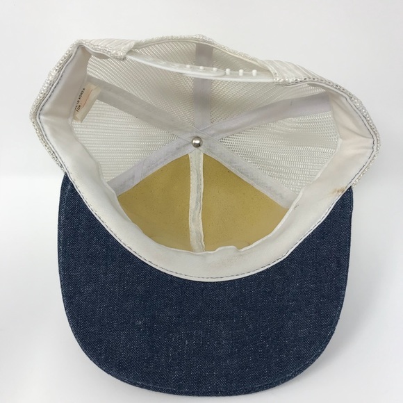 Barlow Agency Inc. Vintage Denim Blue & White Hat - Picture 5 of 8